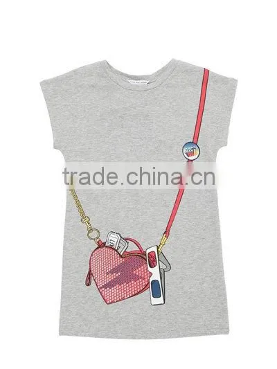 2017 New Style Cutsom Summer Children Baby Girls Cotton Poplin Dress Shirt With Embroidery photo-3
