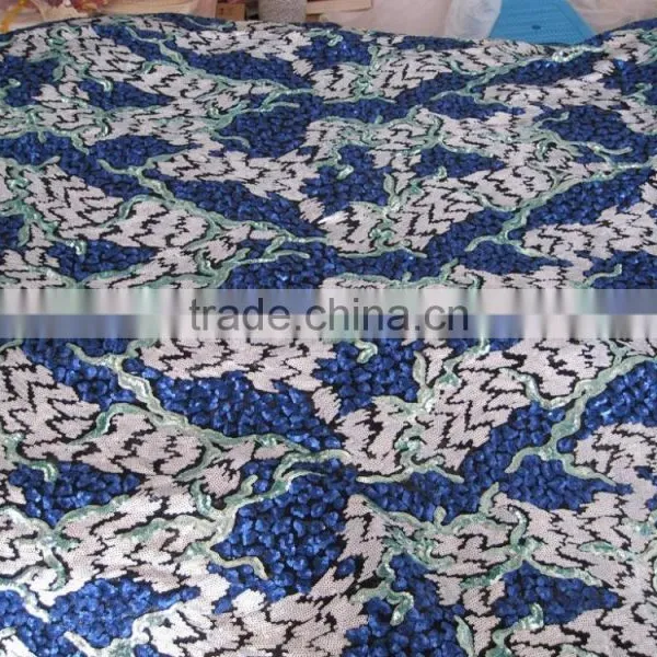 Sequins Fabric Sequins Tape Embroidery Fabric photo-2