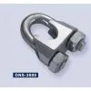 China (Mainland) U. S. Type Mabbeable Wire Rope Clips, Zinc Plated
