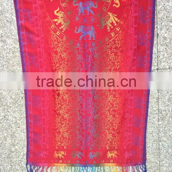 2017 Pashmina Scarf Ombre Rainbow Scarf Spring Fall Winter Scarf photo-6
