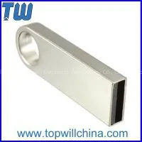 Slim Metal 64GB Usb Flash Drive With Ring Ending