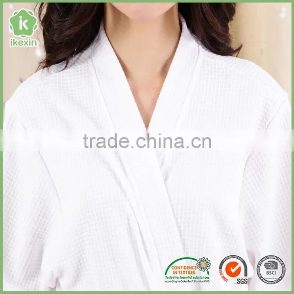 Bulksale Organic Plaid Yarn Dyed Flano Hotel Bathrobe photo-4