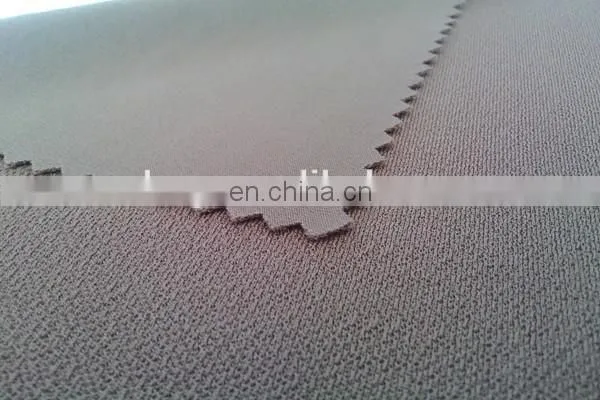 Winfar Textile New Design 75D DTY Ramie Thick Scuba Polyester Fabric photo-2