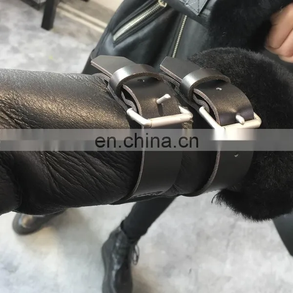 Excellent Quality Winter Warm Lamb Skin Leather Jacket photo-4