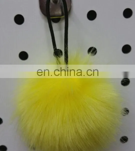 Fluffy and Cute Baby Elastic Hair Band With Faux Fur Ball photo-6