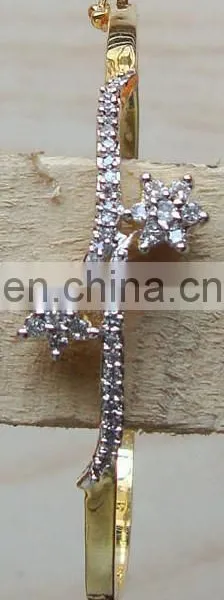 cz Bangle Bracelets Manufacturer Exporter, CZ Bracelets Bangle Supplier,Indian Fashion Cz Bracelet Banglemanufacturer photo-6