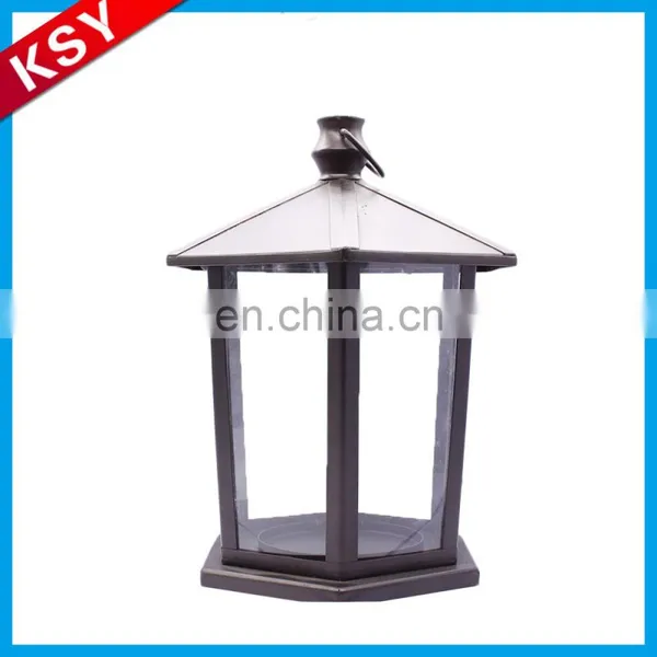 Fashionable Volume Supply Silver Small Metal Glass Candelabra Antique Lanterns Candle Holder photo-3