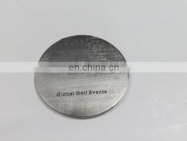 Golf Souvenir Iron Coin in Die Cast Process, Antique Silver Plating and Soft Enamel Technique photo-4