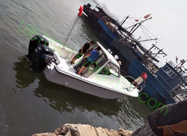 8.6m Fiberglass Boat With Twin Engines Fishing Boat photo-2