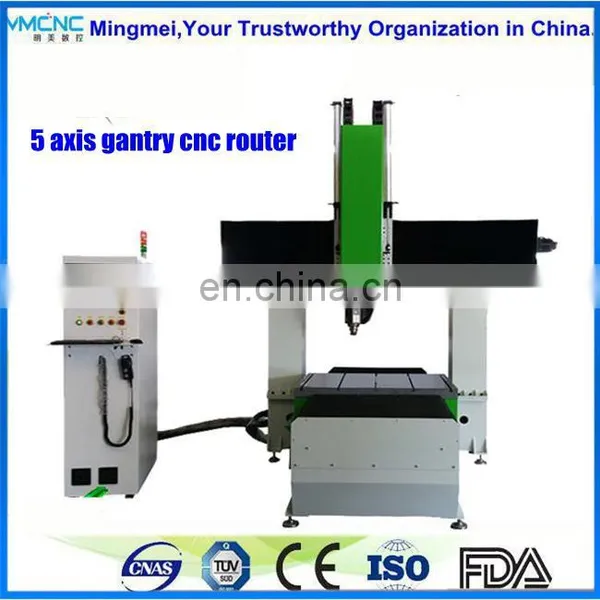 5 Axis 5D CNC Router Machining Center for Cutting,milling Drilling Holes,grooves on Fiberglass,solid Wood,plastic and Aluminium photo-2