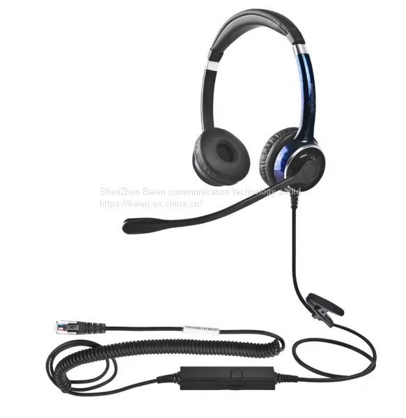 China Beien FC22 RJ Business Telephone Headset for Call Center Customer Service Multimedia Teaching Headset