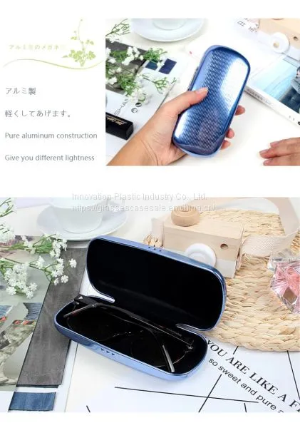 Wholesale Crush-resistant and Lightweight Metallic Sunglasses Case photo-5