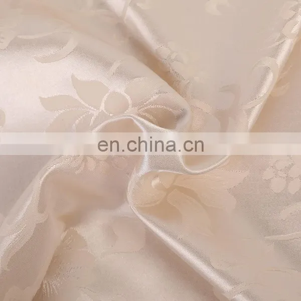 High Quality Plain Polyester Jacquard Satin Fabric Fashion photo-3
