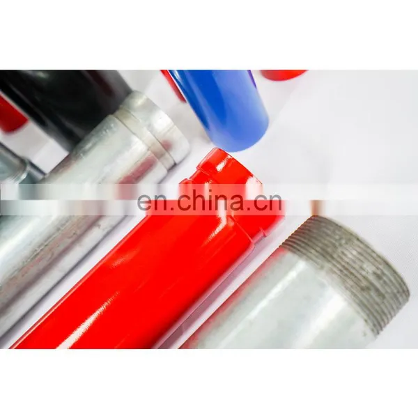 4" Red Epoxy Welded Steel Pipe Thread End SCH 40 photo-3