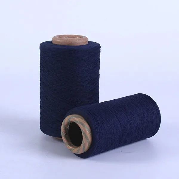 Textile Yarn Supplier Recycled Carded Yarn for Socks Knitting Ne17s OE Yarn Open End Spinning Regenerated Yarn photo-2
