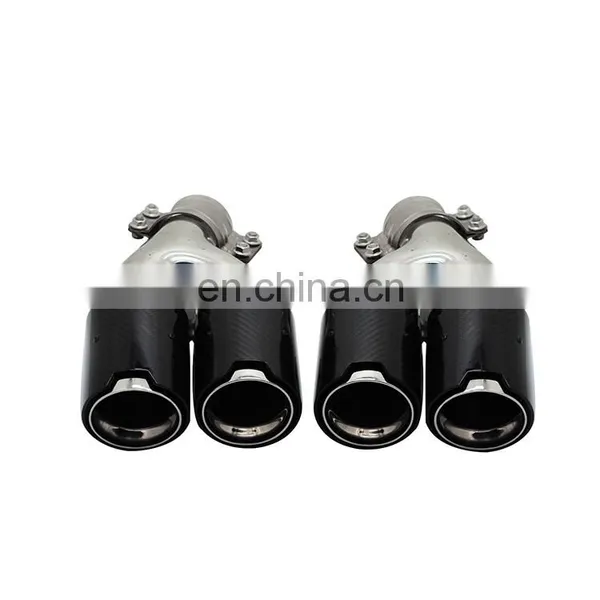 New Style High Quality Carbon Fiber Muffler Tips Exhaust Nozzle for BMW 5 Series G30 G38 X5 X6