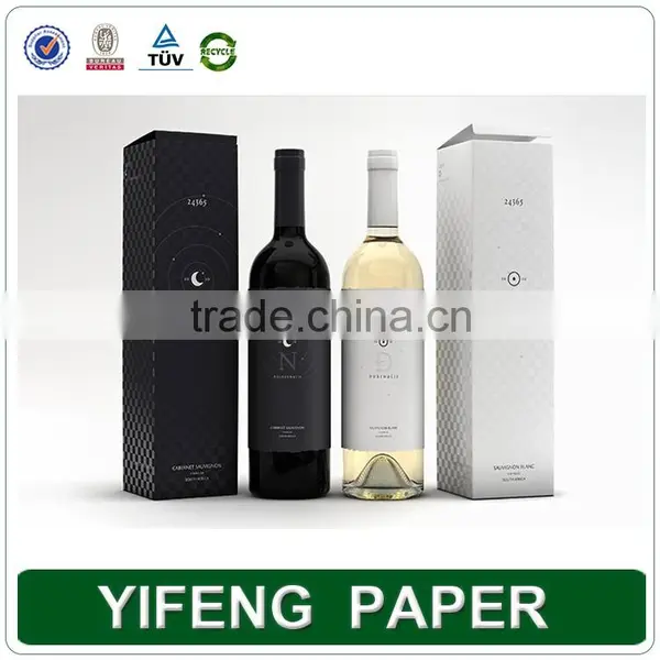 Luxury High Quality Color Printing Stamping Folding Wine Packaging Box photo-3