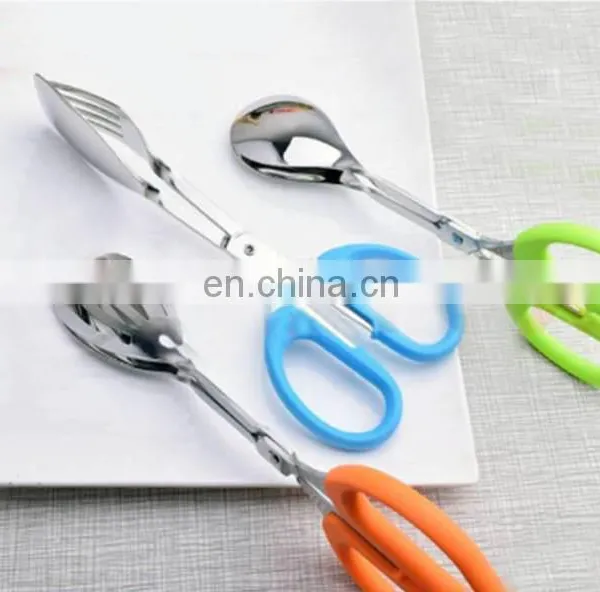Set of Kitchen Stainless Steel Food Tong, BBQ Buffet Salad Grill Tongs Clip Cooking, Food Serving Utensil Tong Kitchenware photo-4