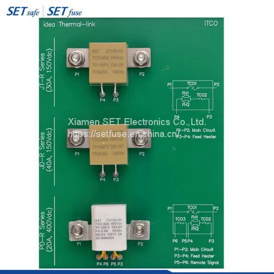 Itco Jdxxx-R Series 150 VDC Idea SCP Fuse Thermal Link Cutoff Battery Protection With UL CUL TUV PSE CCC Kc photo-2