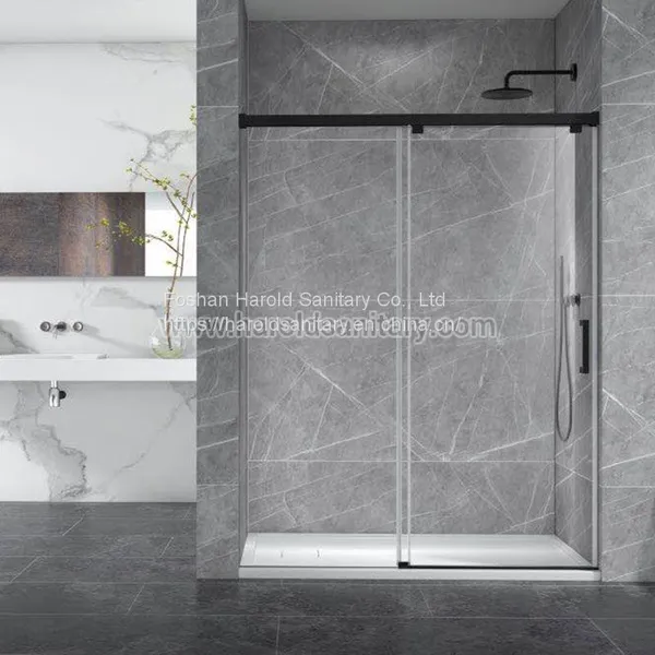Aluminum Soft-Closing Sliding Glass Shower Enclosure