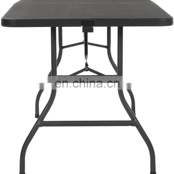 6ft Outdoor Furniture Dining Folding Table Events Picnic Rectangle Plastic Tables Portable Plastic Folding Tables photo-4