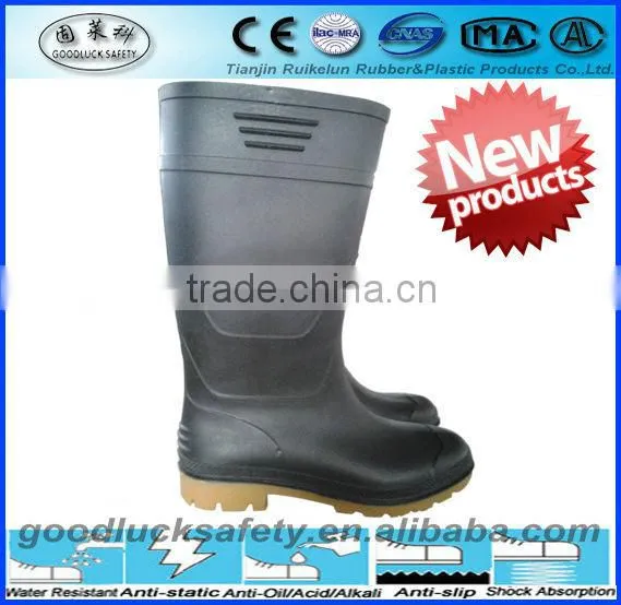 PVC Rainboot,safety boot,Anti-slip Waterproof PVC Materials Fashion Rainboots