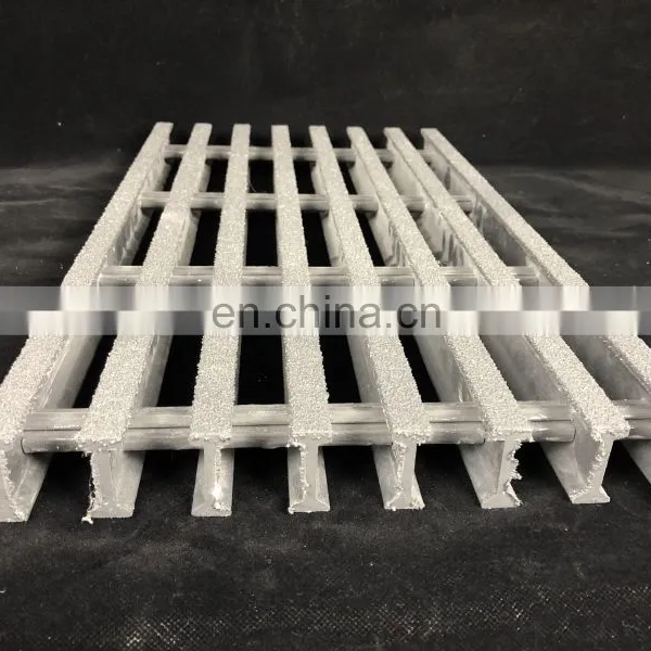 High Strength Composite Fiberglass Reinforced Anti Slip FRP Plastic Pultruded FRP Grating photo-4