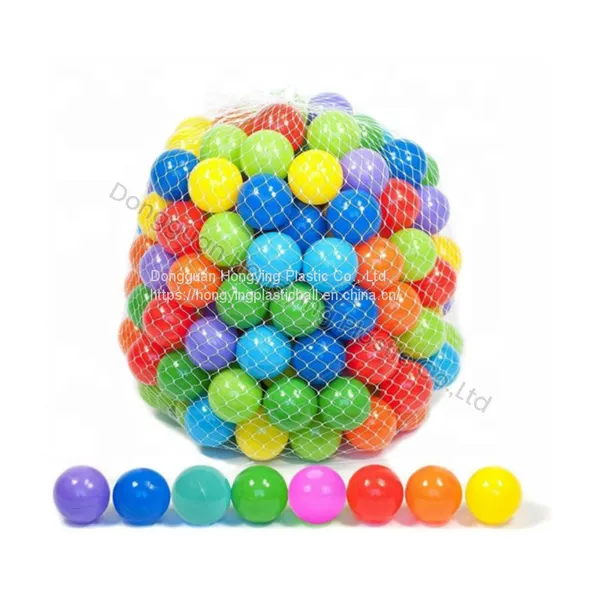 Colorful Soft Plastic Ball With Net Bag
