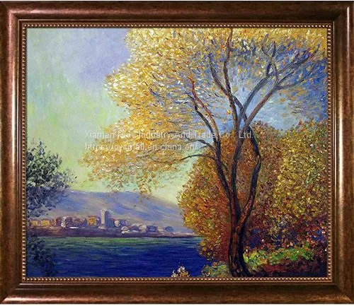 Hand-painted Abstract Canvas Oil Painting Landscape Wall Art Decoration photo-2