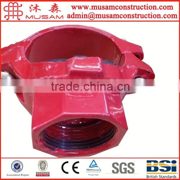 Ductile Iron Grooved Pipe Fittings and Couplings/threaded Grooved Mechanical Cross/tee