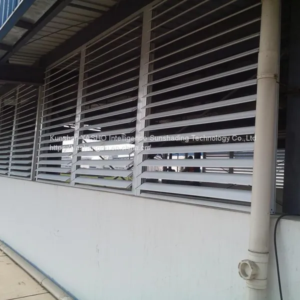 Fire Smoke Exhaust Outdoor Sunshade Ventilation Rainproof Electric Louver Fixed or Moved Shutter photo-5
