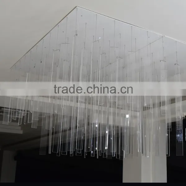 Pendant Clear Craft Acrylc Square Ceiling Decoration photo-2