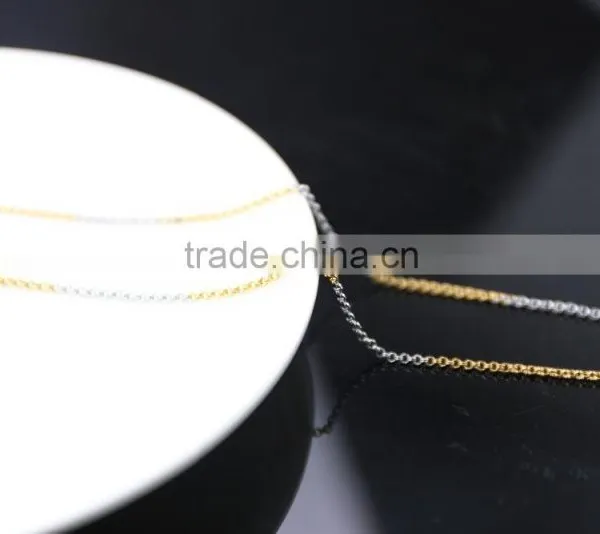 2015 Summer Popular Gold and Rhodium Plated Thin Chain Jewelry photo-5