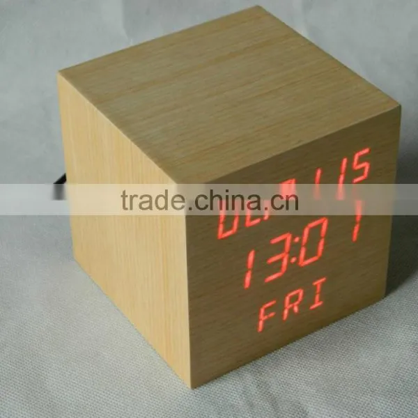 WL0833 Square Shape Calendar Snooze Temperature Mulit Function Desktop Clock photo-2