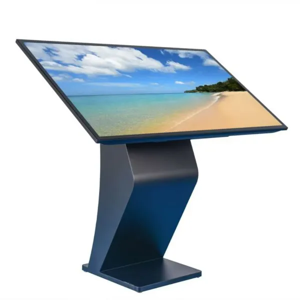 Digital Signage Kiosk Display Black Interactive Panel 32 43 55inch LCD Shopping Mall All in One Advertising Touch Screen Kiosk photo-2