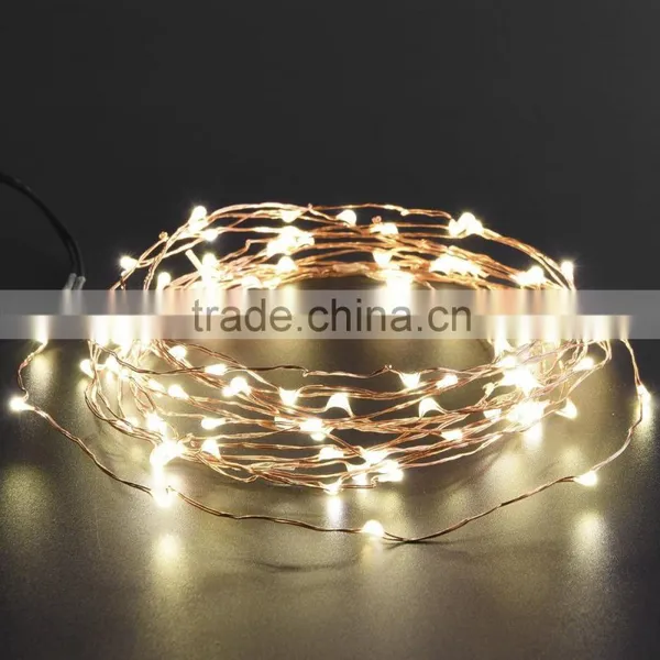 Outdoor Solar Powered LED String Lights Waterproof Copper Wire Lights for Garden Party 800mA Capacity photo-2