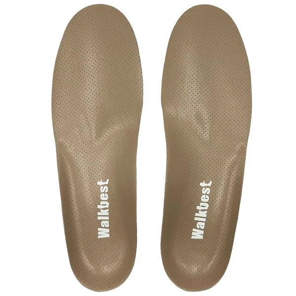 Orthotic Insoles for Plantar Fasciitis - Arch Support & Shock Absorbing Shoe Inserts Leather Surface photo-4