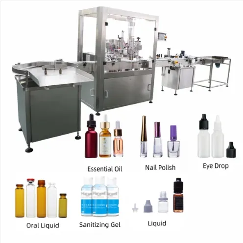 Small Bottle Eye Drop Filling Capping Labeling Machine