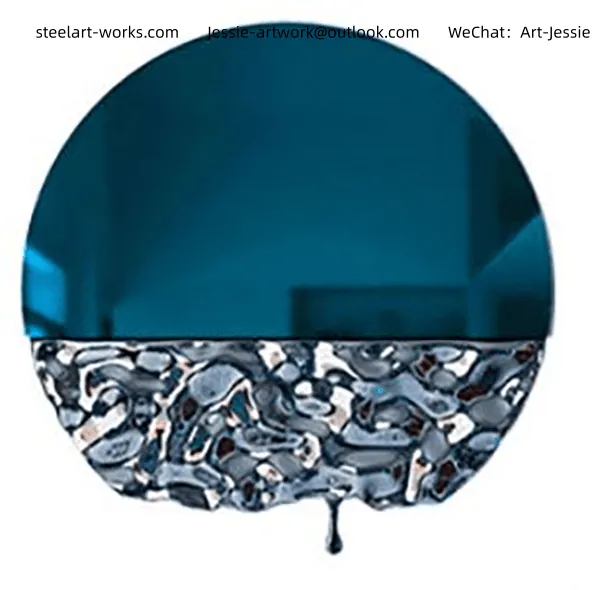 Sample Room DecorationIndoor Installation StructureWall Mounted Stainless Steel Art photo-3