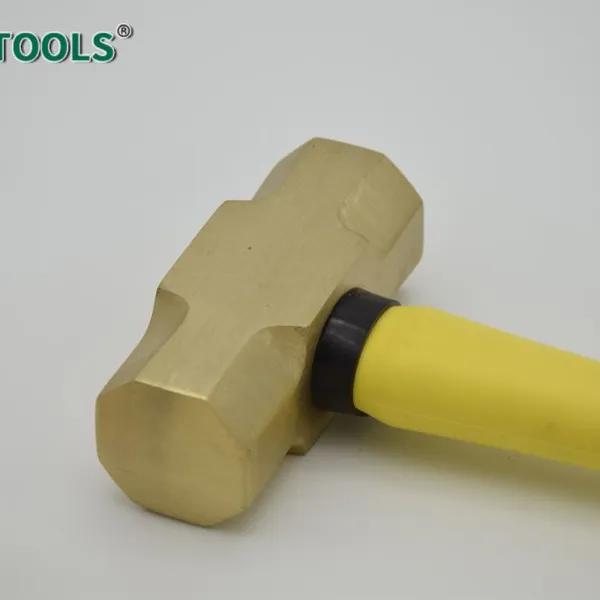 Martillo de yunque de bronce de aluminio no esparcidor, cabeza de 12 lb, superficie de golpe de baja fricción