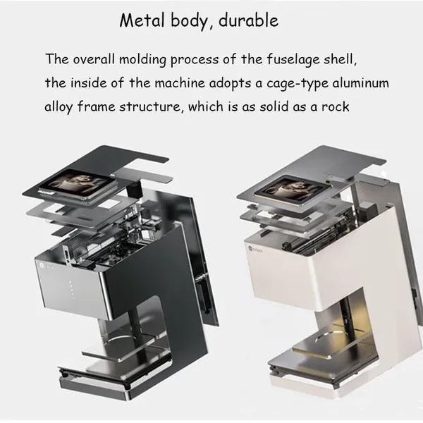 Professional 3D Coffee Printer QD-YSP1 with Screen WiFi Latte Art Machine for Milk Tea and Bakery Products
