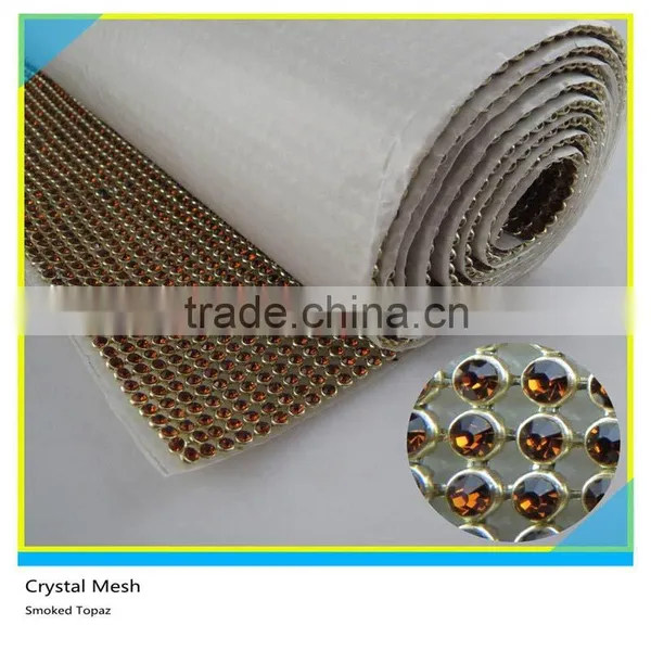 Hotfix Rhinestone Mesh Ss16 4mm Olivine Crystal Black Base photo-2