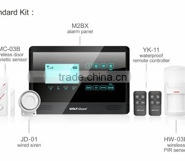 GSM Wireless Home Burglar Alarm Security System Remote Control PIR Door Sensor photo-4