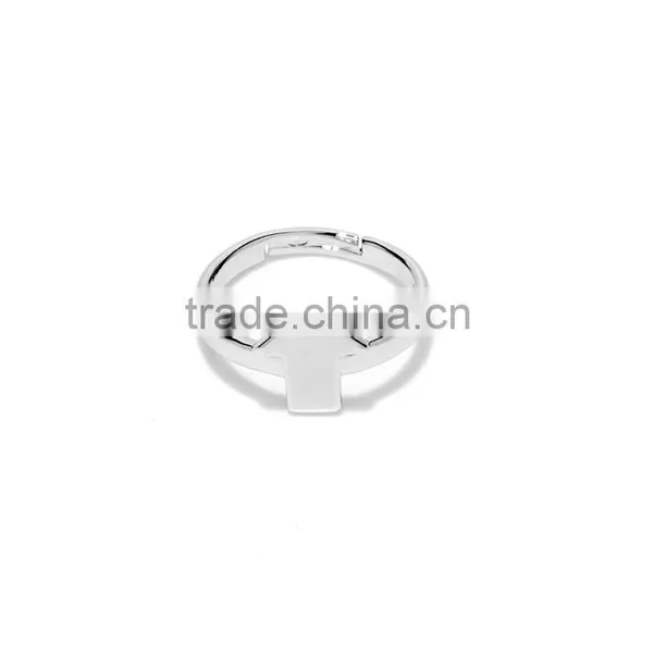 Stylish Punk Personanlity Arrow Shape 2 Gram Gold Ring Designs For Boys Girls photo-2