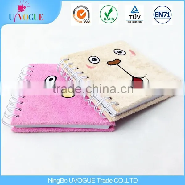 OEM Best Price Plush Cover Cartoon Notebook