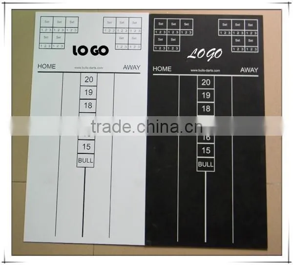 Black And White MDF Dart Scoreboard