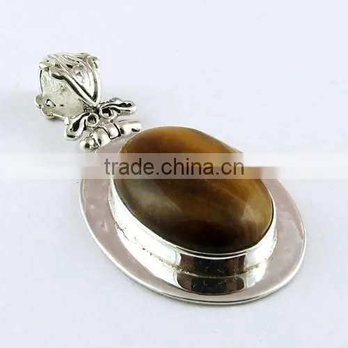 Honey Without Flowers !! Tiger's Eye 925 Sterling Silver Pendant, Handmade Silvber Jewelry, Silvber Jewelry photo-2
