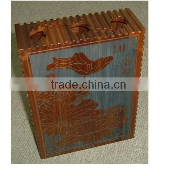 Customized Luxury Wooden Coin Box