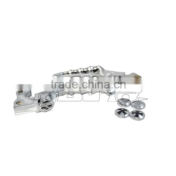 BJ-LS241-023 Super Quality Chrome Billet Aluminum Skull Motorcycle Clutch Brake Lever photo-2