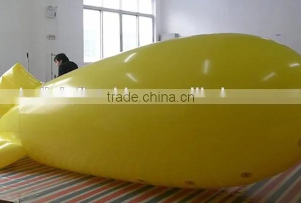 6mL Yellow PVC Inflatable Balloon Helium Blimp Helium Balloon photo-2